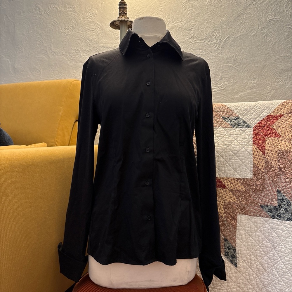 Anatomie Black Button-Down Shirt for Women